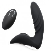 Prostate Massager 12 Function Remote Control Rechargeable Black Silicone  ( Type II ) (LAST ONES AVAILABLE!)